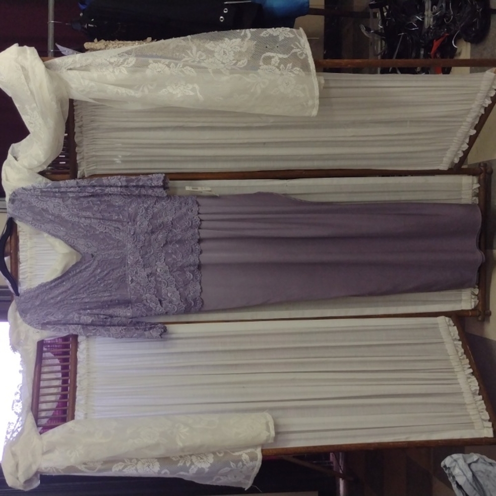 KM Collections formal. Size 14. Lilac lace